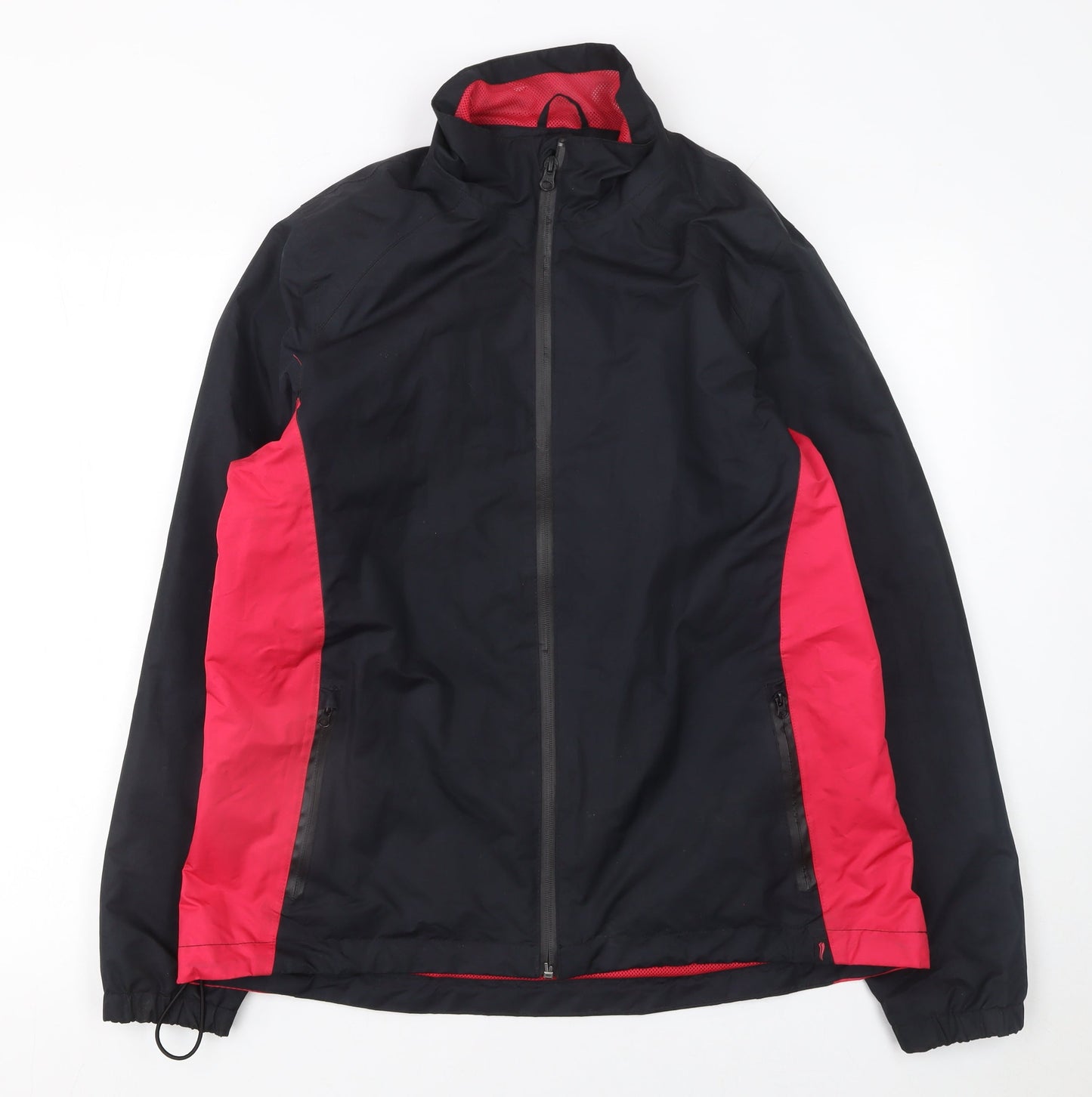 Crivit Womens Black Red Windbreaker Jacket Size 18/20 Lightweight Activewear