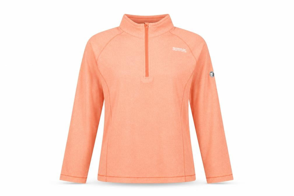 Regatta Women Orange 1/2 Zip Pullover Sweatshirt Size 8