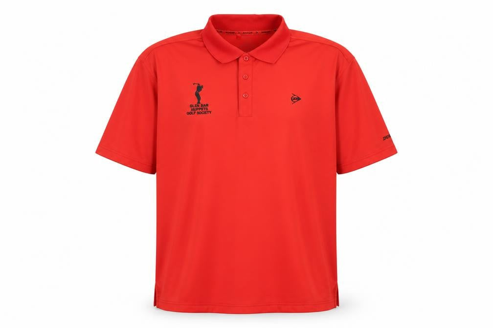 Dunlop Men Red Golf Polo Shirt XL Moisture Wicking Sports Top