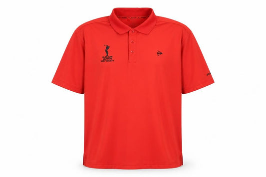 Dunlop Men Red Golf Polo Shirt XL Moisture Wicking Sports Top
