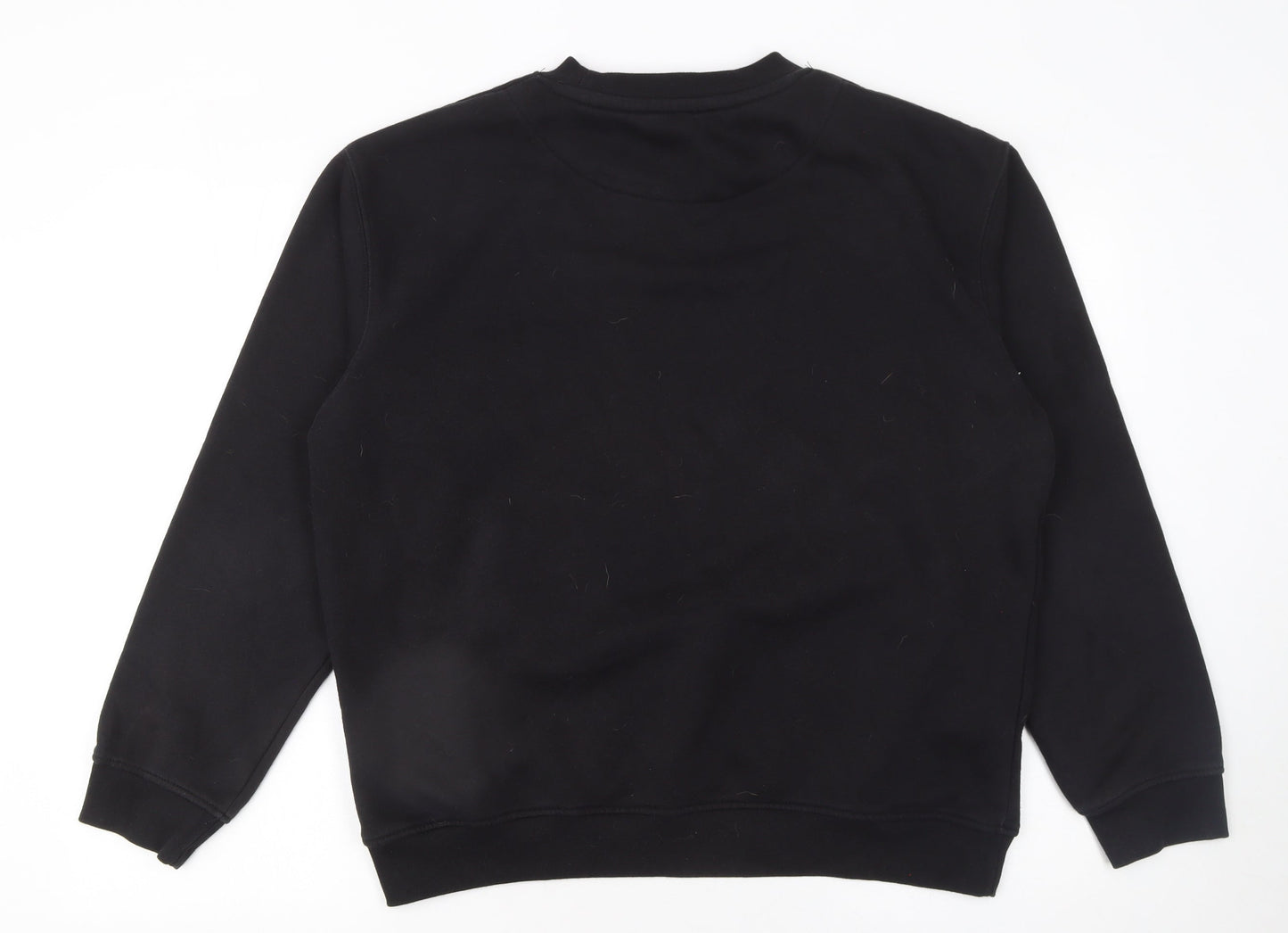 Dunnes Stores Men’s Black Medium Pullover Sweatshirt Cotton Blend
