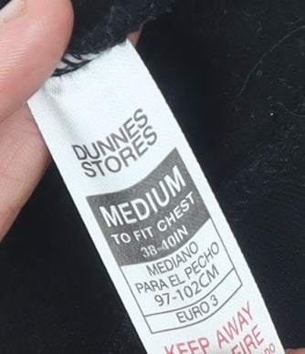 Dunnes Stores Men’s Black Medium Pullover Sweatshirt Cotton Blend