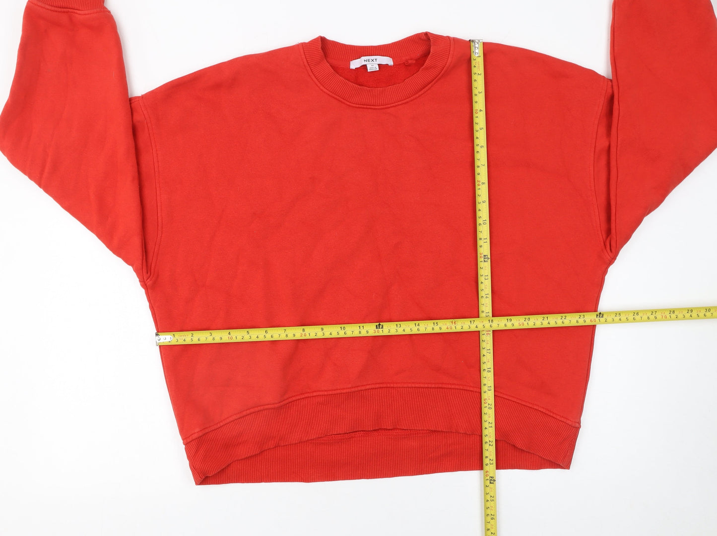 Next Women's Red Crew Neck Pullover Sweatshirt Size 12 M