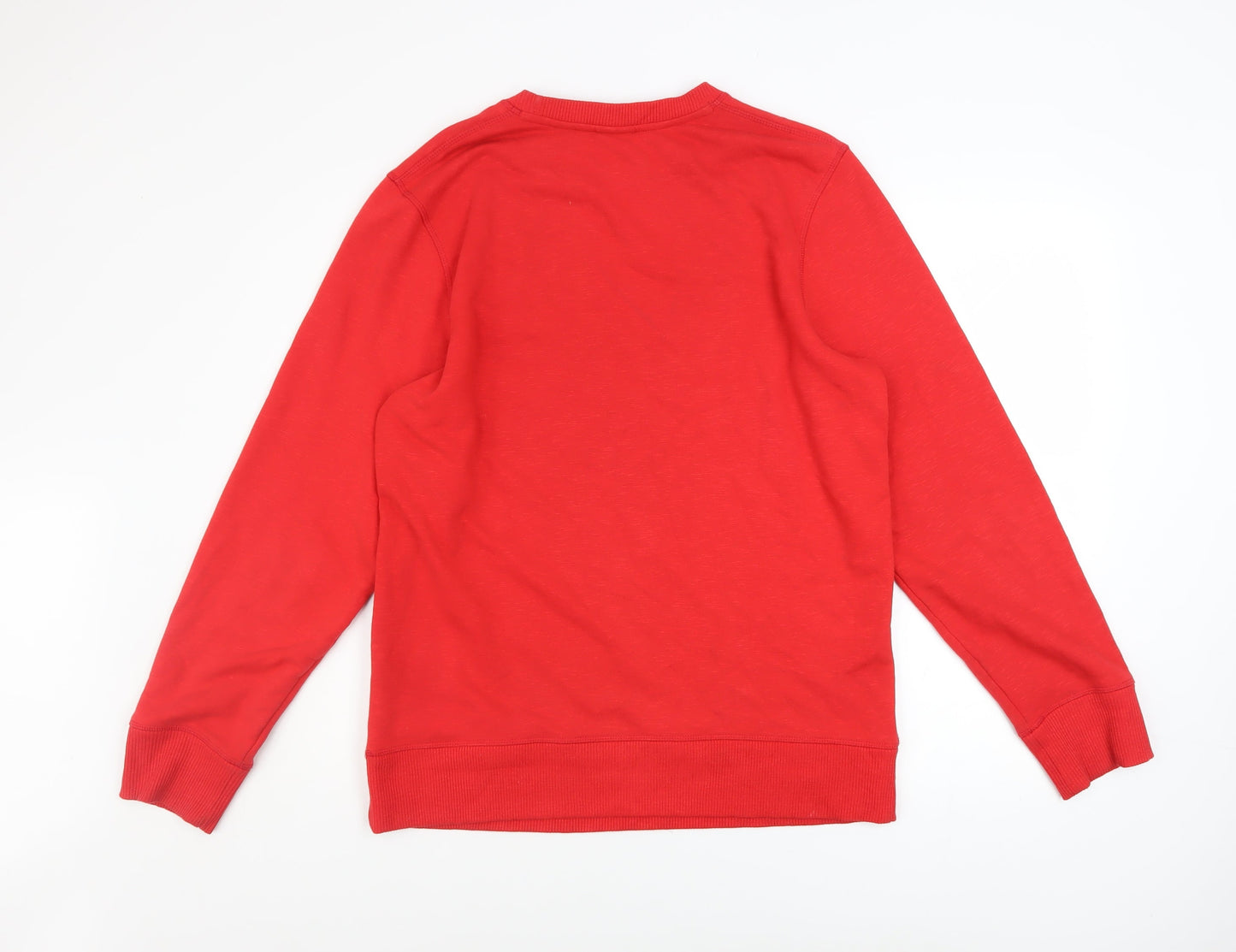 O'Neill Men's Red Crew Neck Cotton Blend Sweatshirt Size M