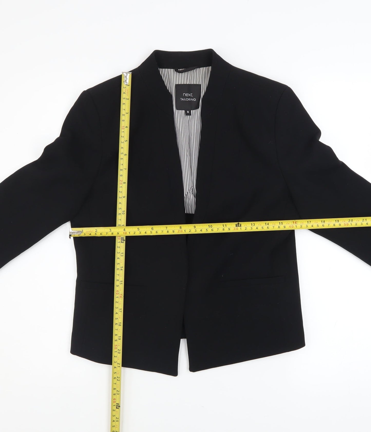Next Women’s Black Tailored Shawl Collar Blazer UK 8