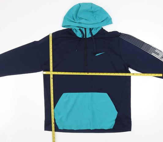 Nike Men's Blue XL Pullover Hoodie Dri-FIT Sportswear