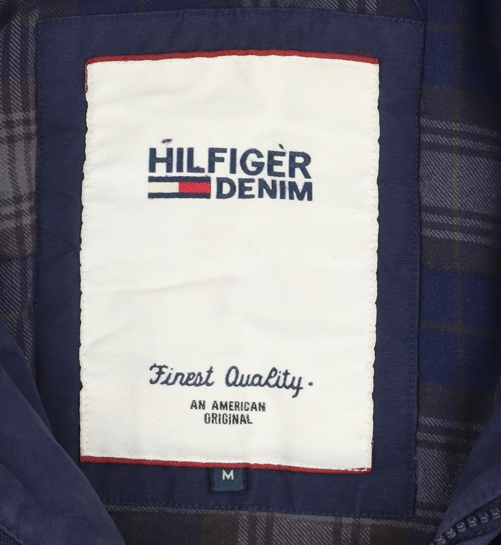 Tommy Hilfiger Men's Blue Military Jacket Size M Cotton Blend