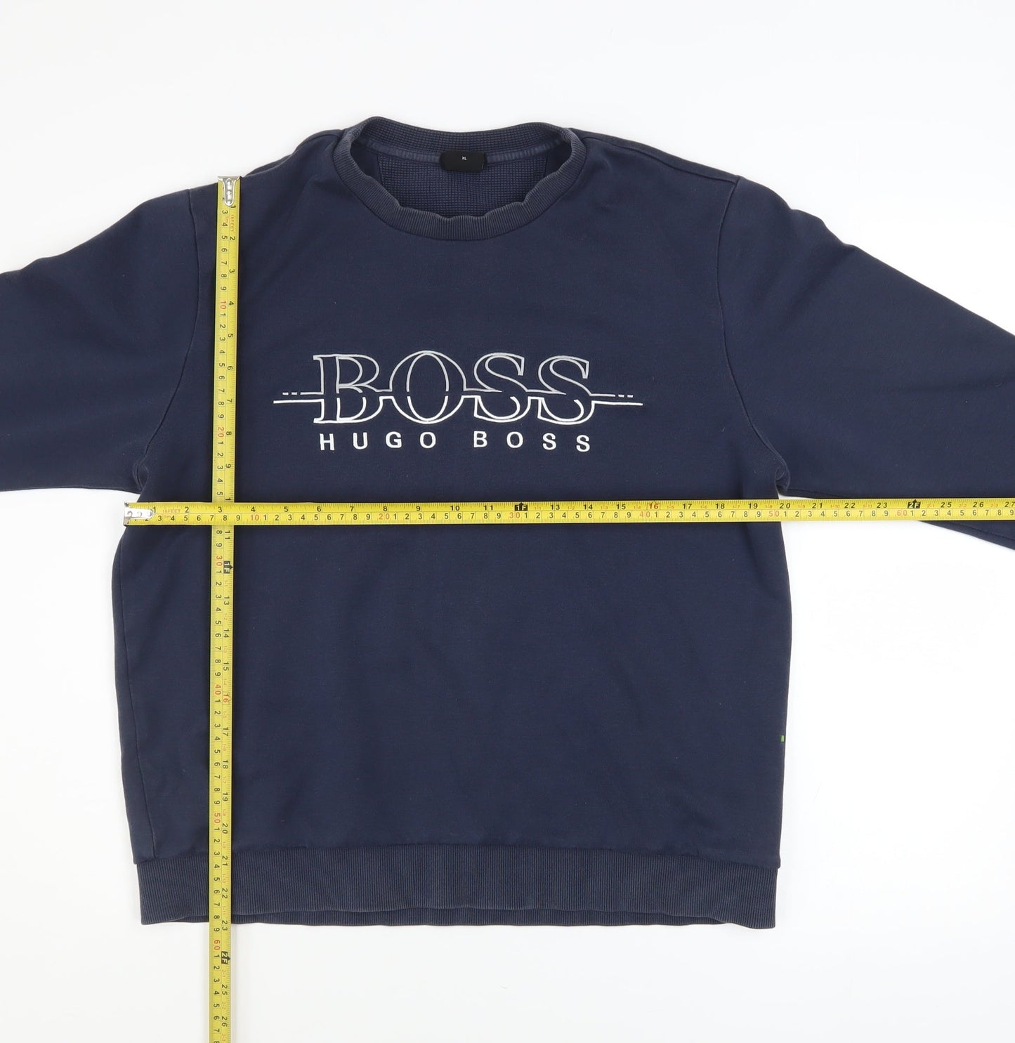 Hugo Boss Men's Blue Slim Fit Logo Sweatshirt XL