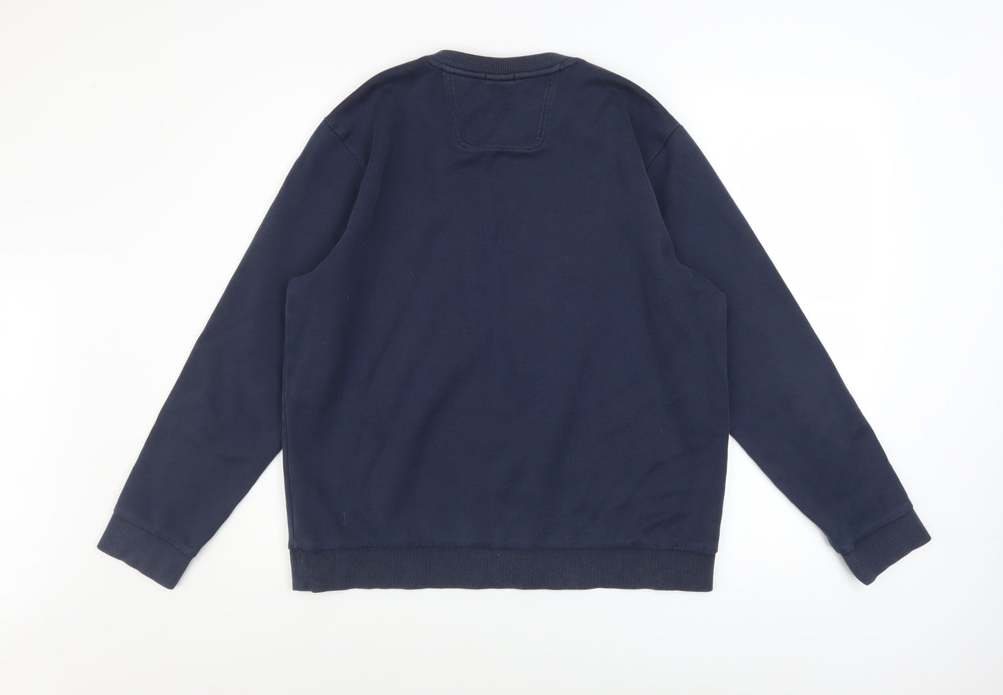 Hugo Boss Men's Blue Slim Fit Logo Sweatshirt XL