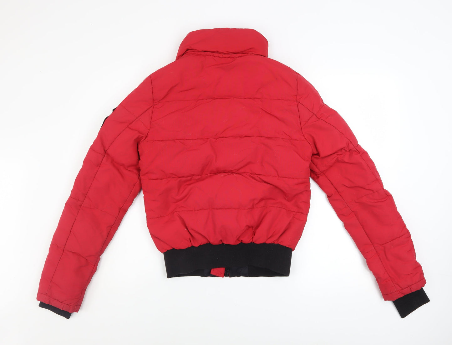 Superdry Women's Red Everest Puffer Jacket Size 6 Winter Coat