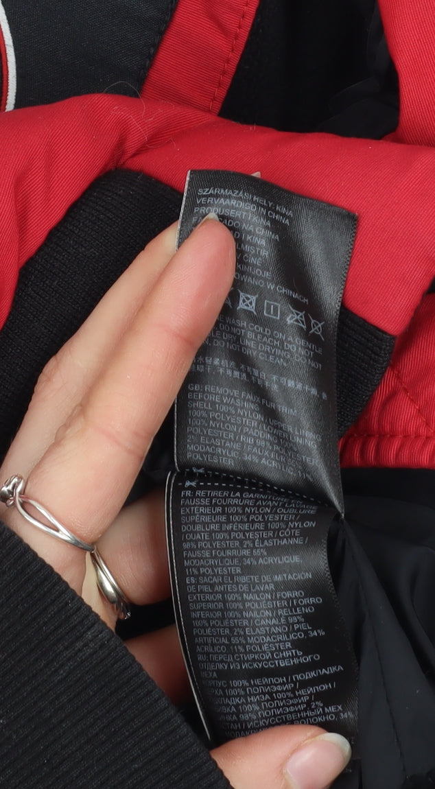 Superdry Women's Red Everest Puffer Jacket Size 6 Winter Coat