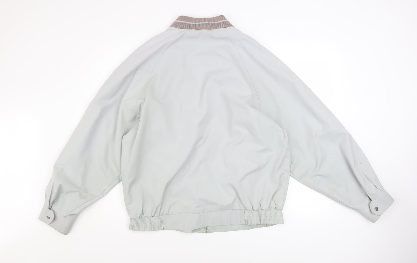 C&A Men's Grey Size 38 Bomber Jacket Polyester Cotton Lined