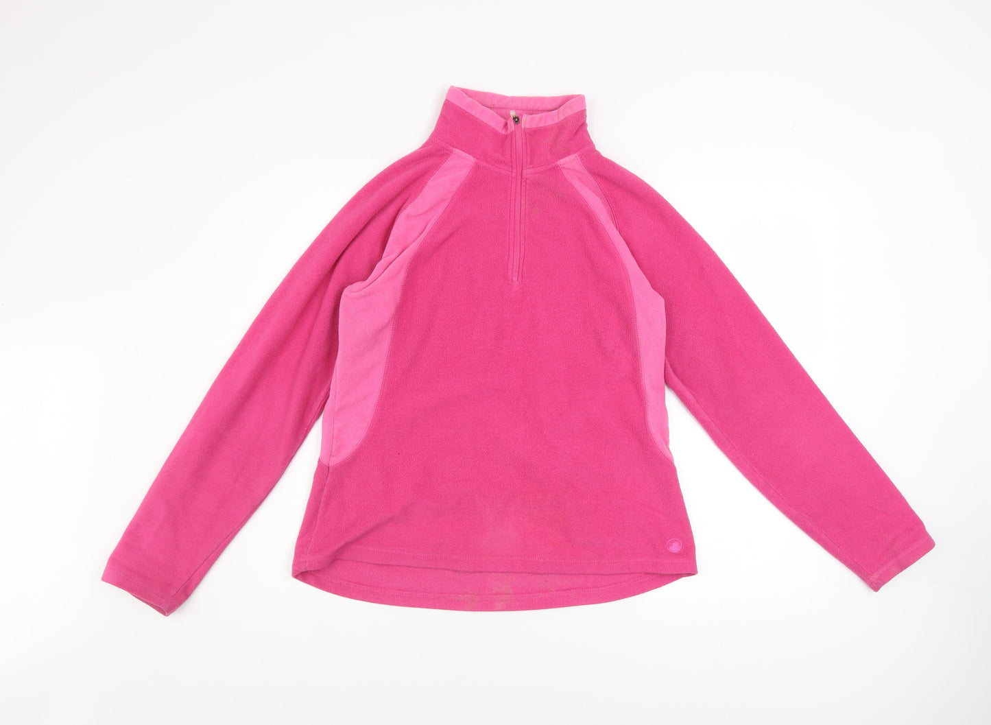 Peter Storm Womens Pink 1/2 Zip Fleece Sweatshirt Size 12