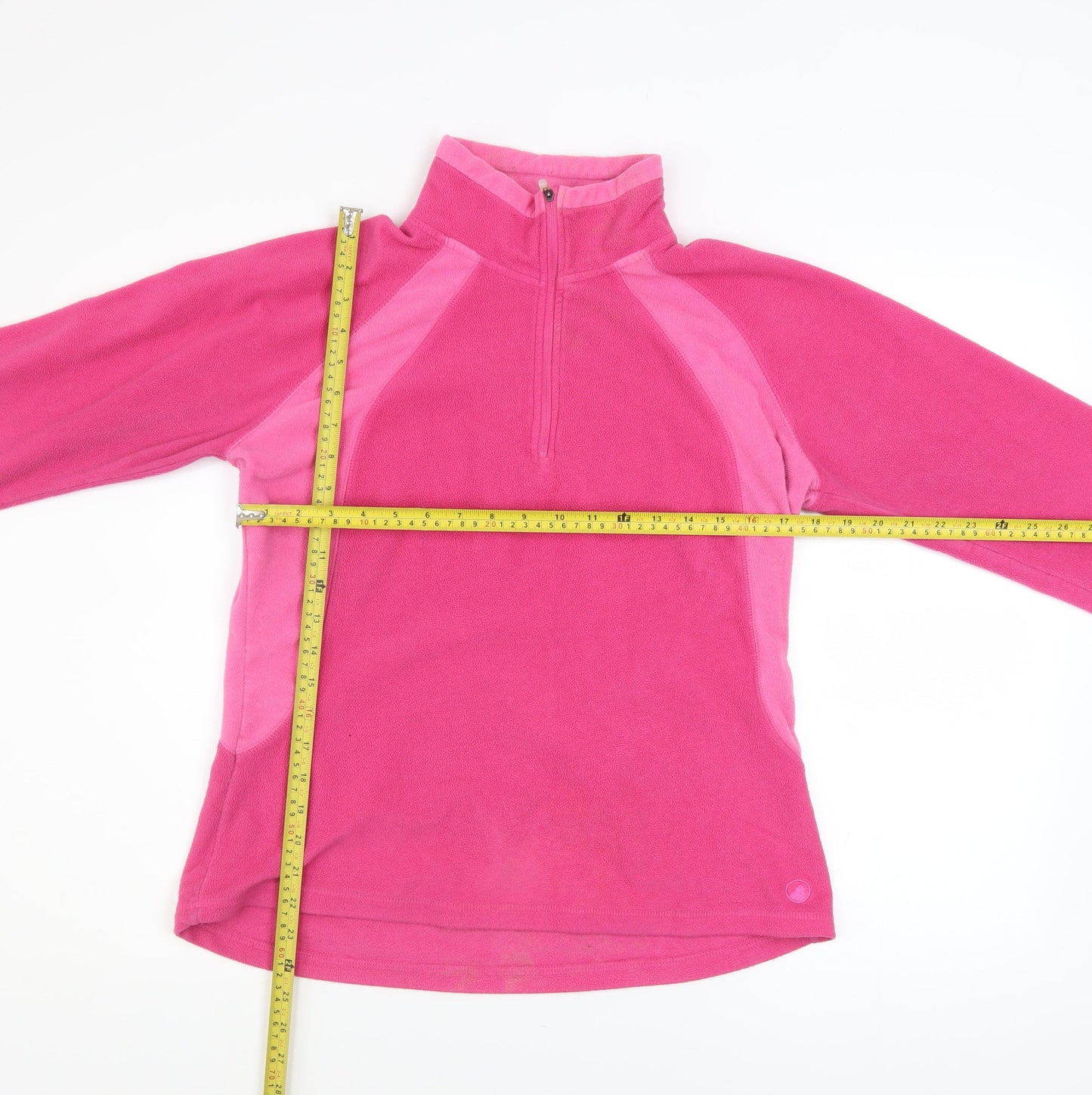 Peter Storm Womens Pink 1/2 Zip Fleece Sweatshirt Size 12