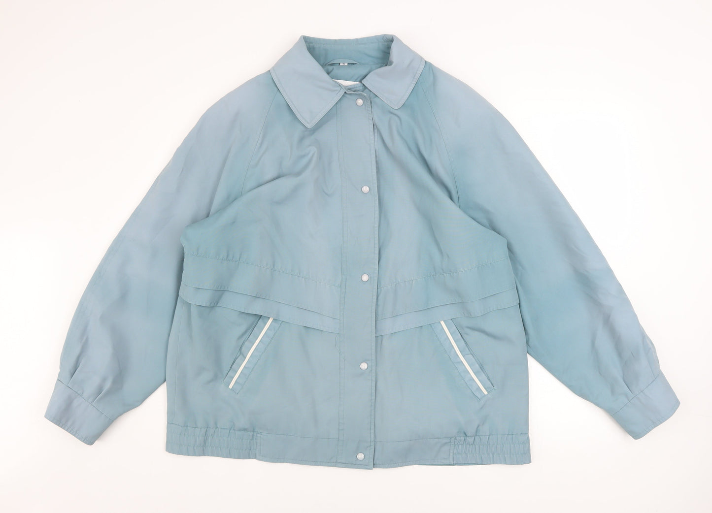 Telemac Womens Blue Size 16 Rain Coat Jacket Water Resistant