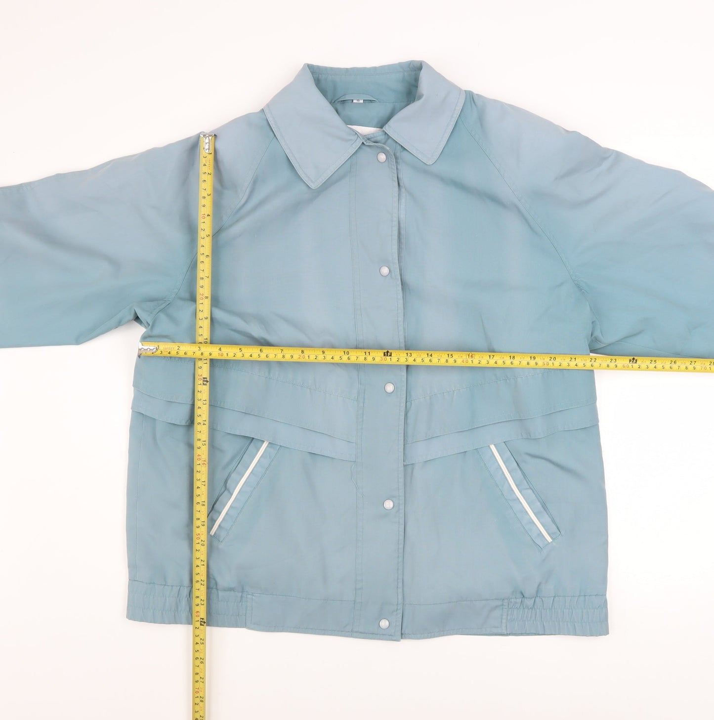 Telemac Womens Blue Size 16 Rain Coat Jacket Water Resistant