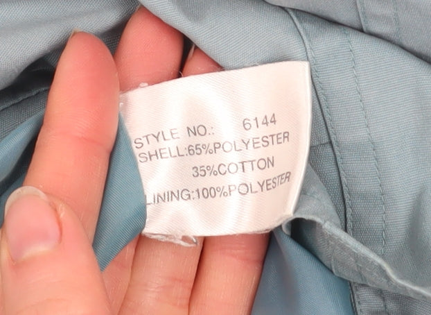 Telemac Womens Blue Size 16 Rain Coat Jacket Water Resistant