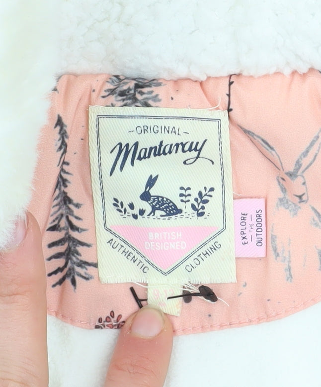 Mantaray Pink Woodland Animal Print Baby Snowsuit 9-12 Months Hooded Winter