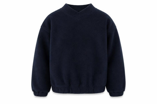 Fila Men's Blue Fleece Pullover Sweatshirt L Vintage Sportswear