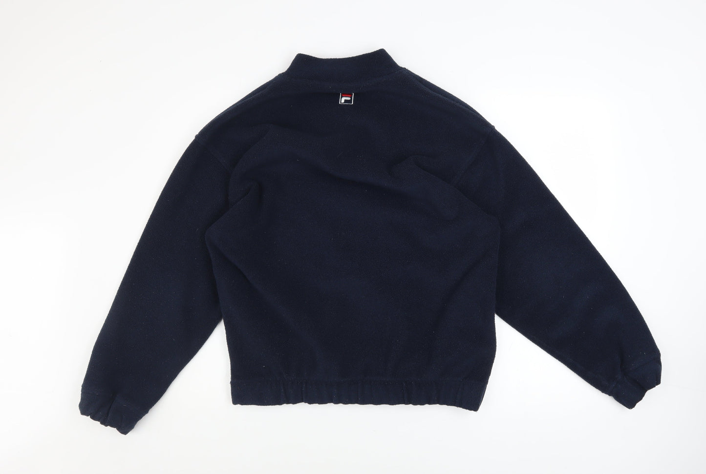 Fila Men's Blue Fleece Pullover Sweatshirt L Vintage Sportswear