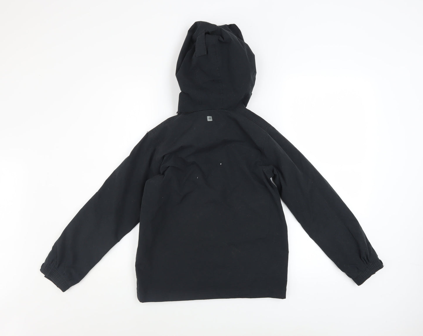 Mountain Warehouse Boys Black Waterproof Hooded Rain Coat Jacket 9-10 Years