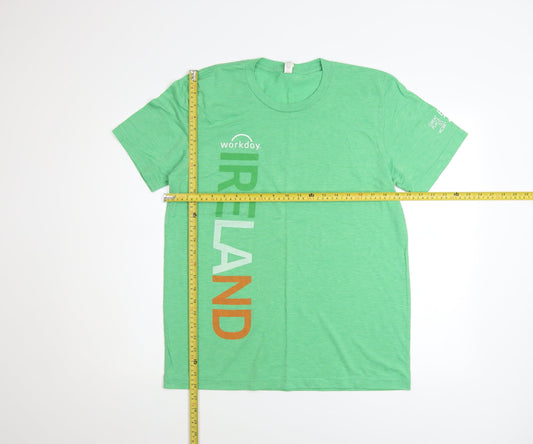 Canvas Men's Green Ireland Workday Graphic T-Shirt Size M