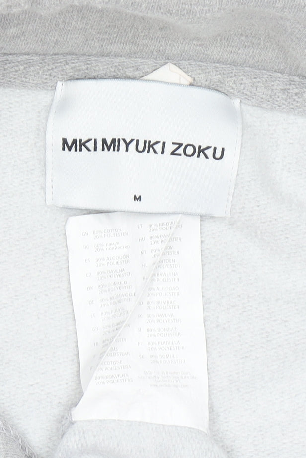 MKI Miyuki Zoku Men's Grey 1/4 Zip Sweatshirt Size M