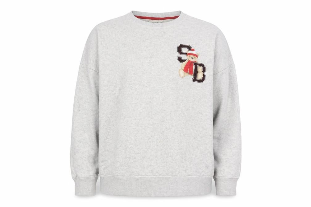 Marks and Spencer Womens Grey Spencer Bear Jumper Size 16 Pullover Sweatshirt