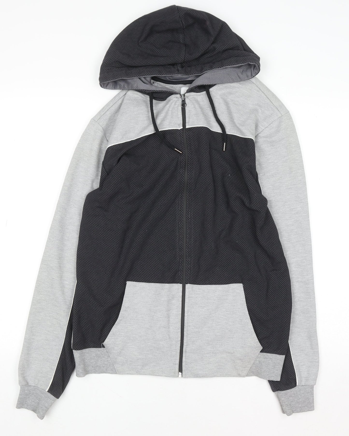 Nineteen.Twenty Two Men’s Grey Full Zip Hoodie Size M