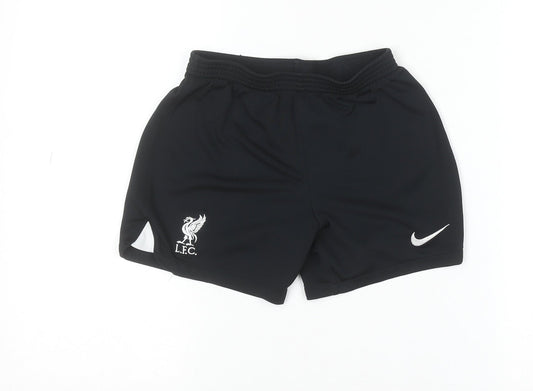 Nike Boys Black Liverpool FC Athletic Football Shorts 6 Years