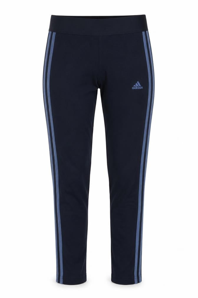 Front view of Adidas women’s black small slim fit jogger leggings activewear pants