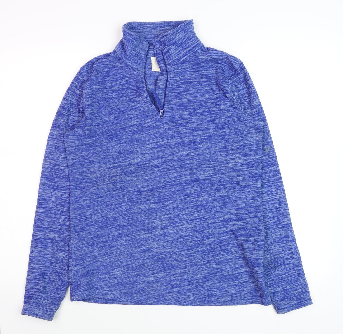 Mountain Warehouse Men's Blue 1/4 Zip Fleece Pullover Sweatshirt Size 10