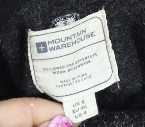 Mountain Warehouse Women’s Black Funnel Neck Pullover Sweatshirt UK 8