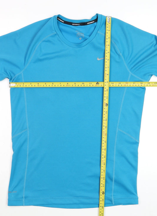 Nike Men's Blue Dri-Fit Running T-Shirt Size S Athletic Fit