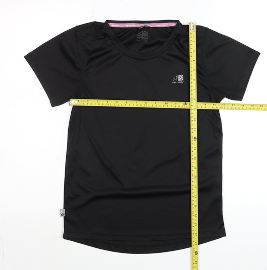 Karrimor Womens Black Size 12 Running Short Sleeve T-Shirt