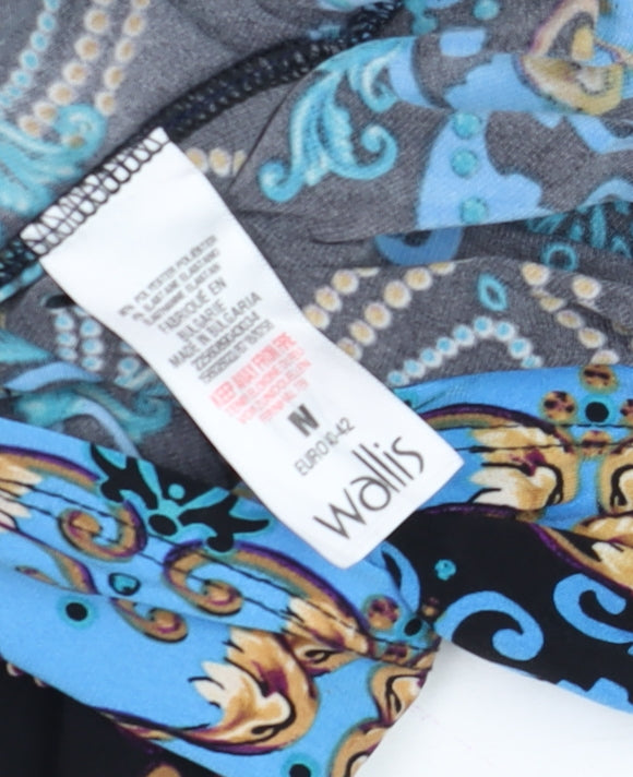 Wallis Women's Multicoloured Paisley Shift Dress Size 14