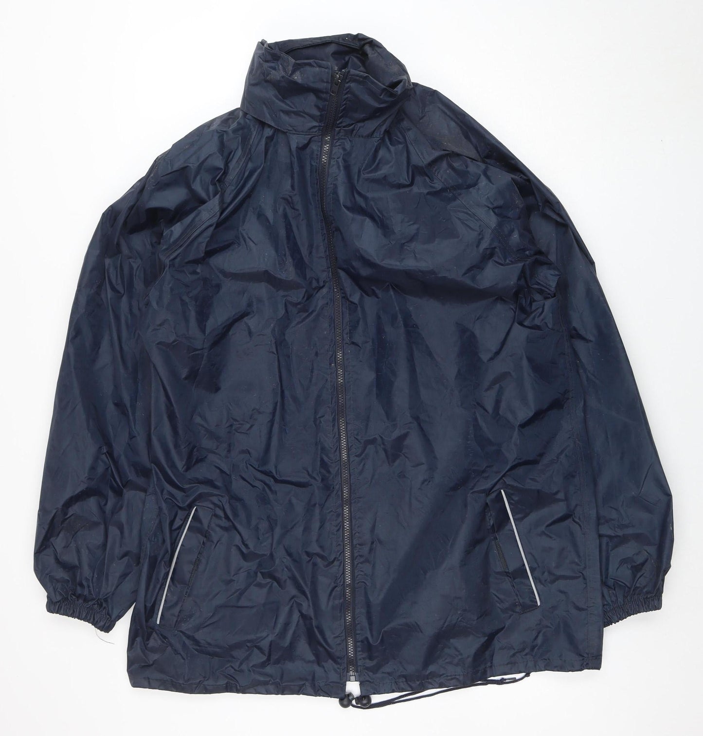 ARAN Men's Blue L Waterproof Rain Jacket Lightweight Outdoor Coat