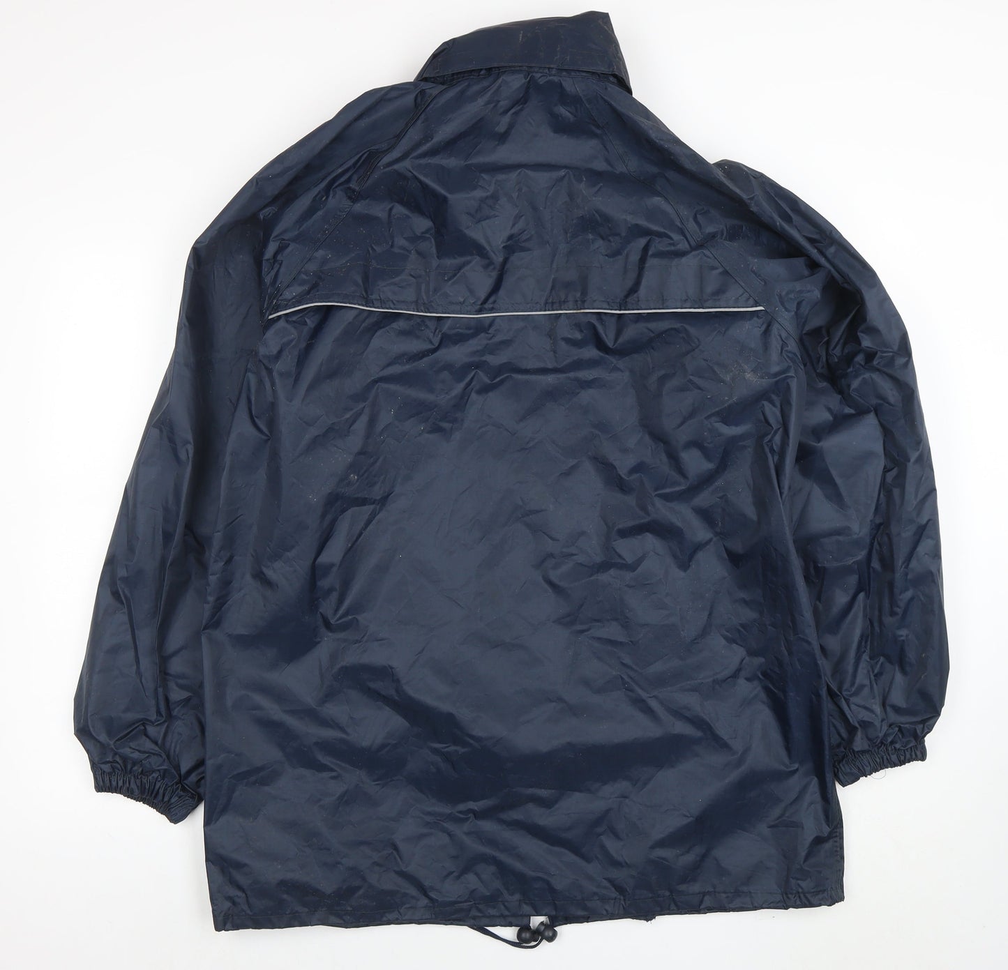 ARAN Men's Blue L Waterproof Rain Jacket Lightweight Outdoor Coat