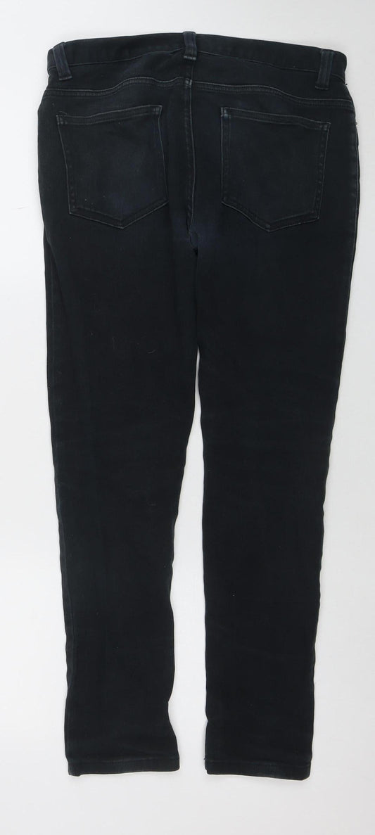 Denim Co. Men's Black Skinny Jeans W30 L30 Slim Fit Denim