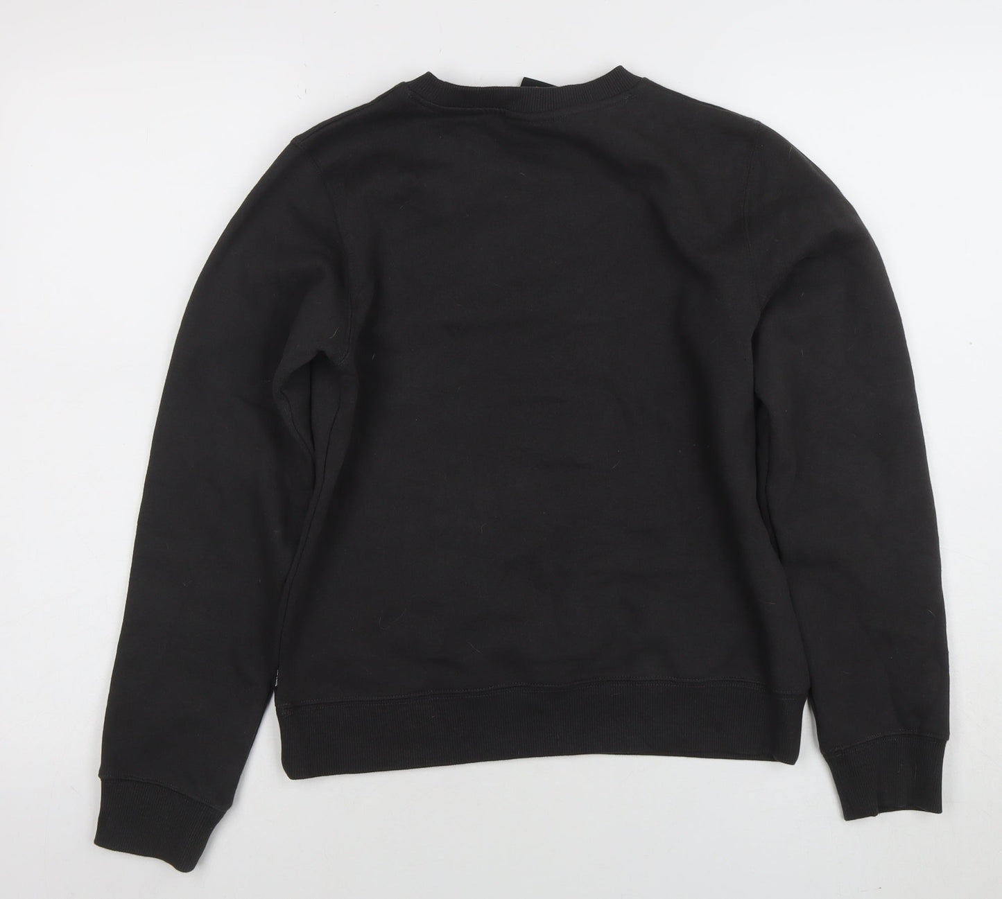 Rip Curl Girls Black Graphic Print Cotton Sweatshirt 14 Years Regular Fit