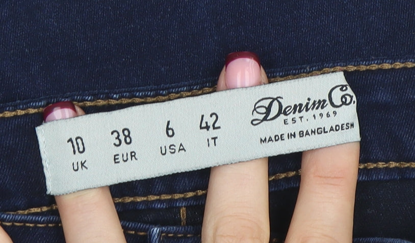 Denim Co. Womens Blue Size 10 Skinny Stretch Jeans