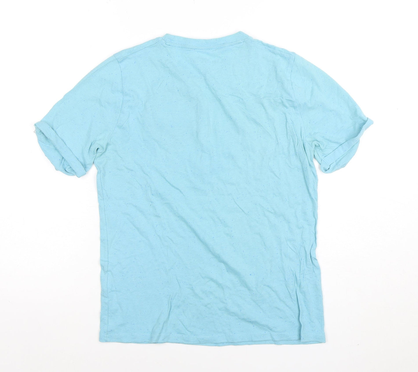 Abercrombie & Fitch Boys Blue Graphic T-Shirt 11-12 Years Short Sleeve Casual