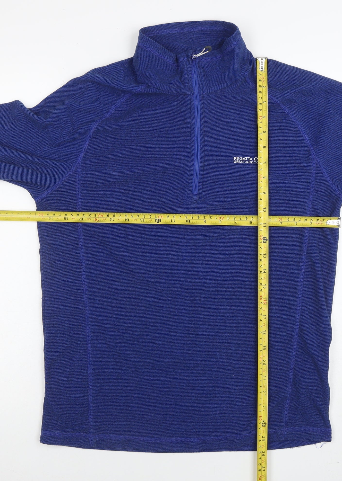 Regatta Great Outdoors Men's Blue 1/2 Zip Fleece Sweatshirt Size M