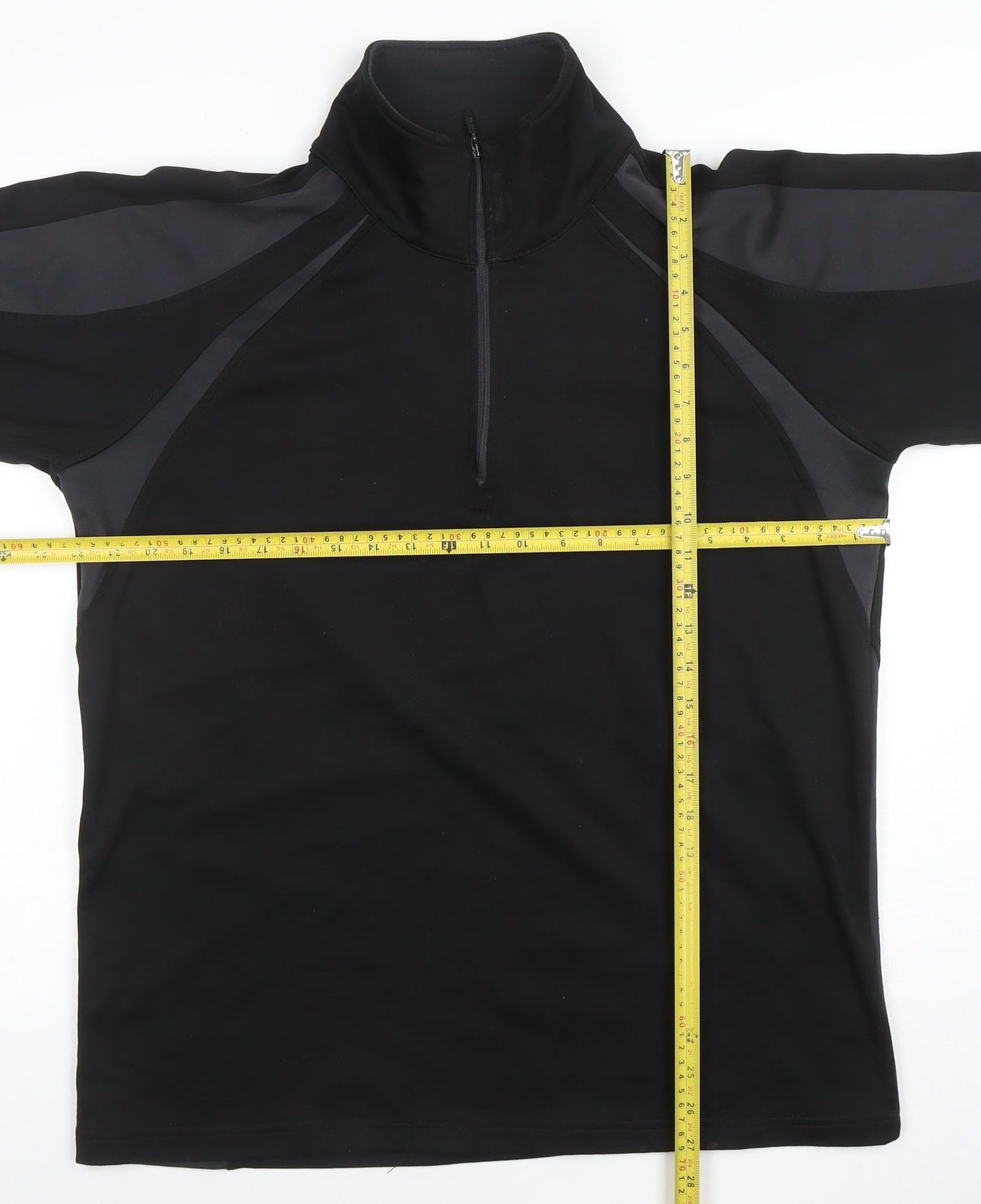 Spiro Men's Black Small 1/4 Zip Performance Sweatshirt