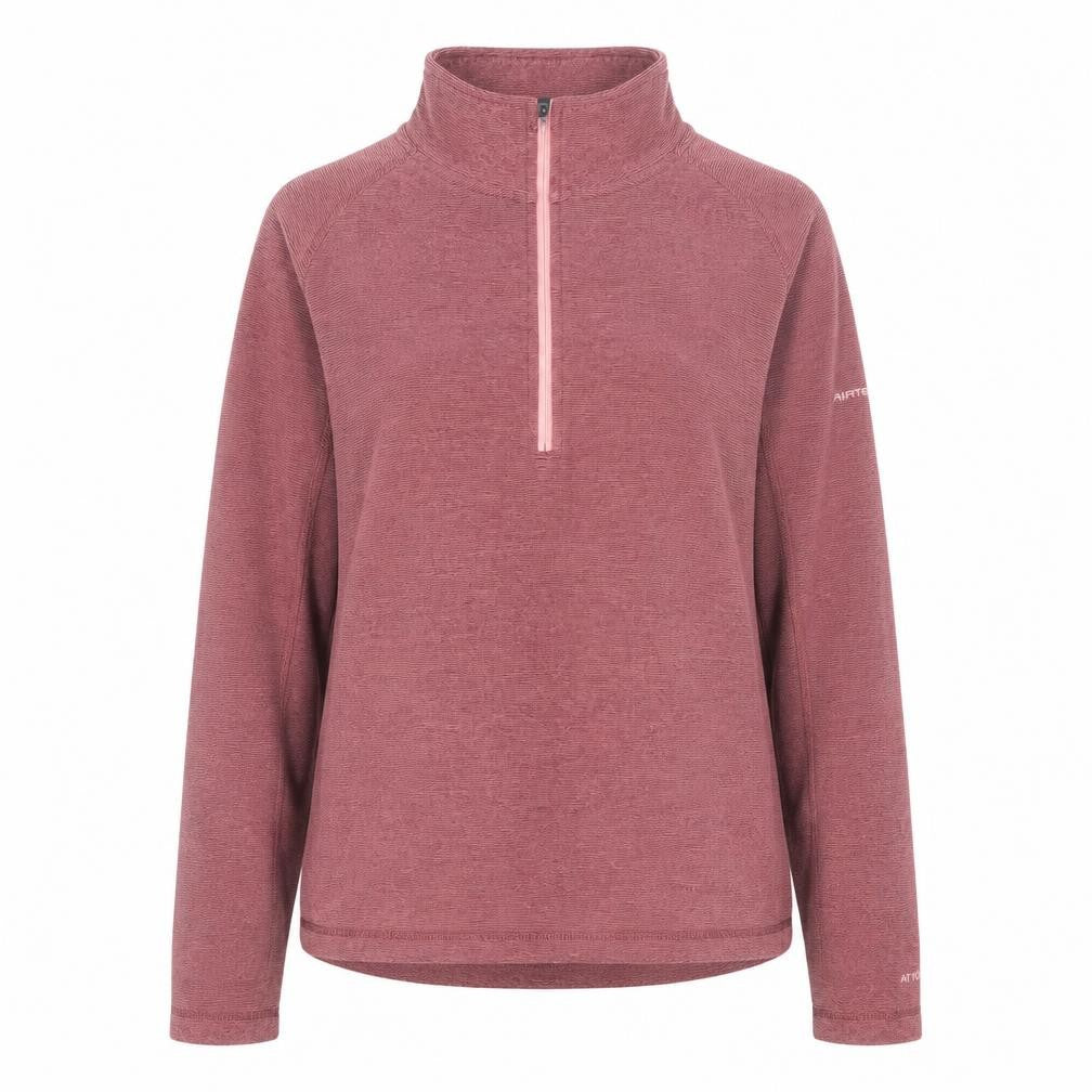 Trespass Women's Pink 1/2 Zip Pullover Sweatshirt UK 12 M
