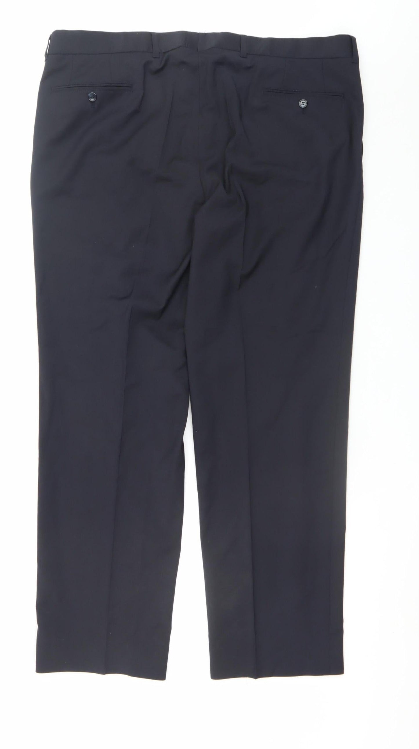 Carl Gross Men's Black Wool Blend Dress Pants Size 48R