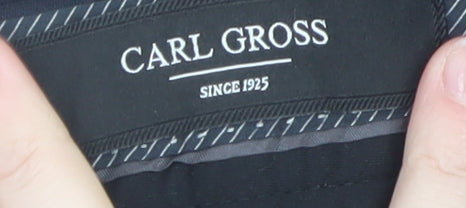 Carl Gross Men's Black Wool Blend Dress Pants Size 48R