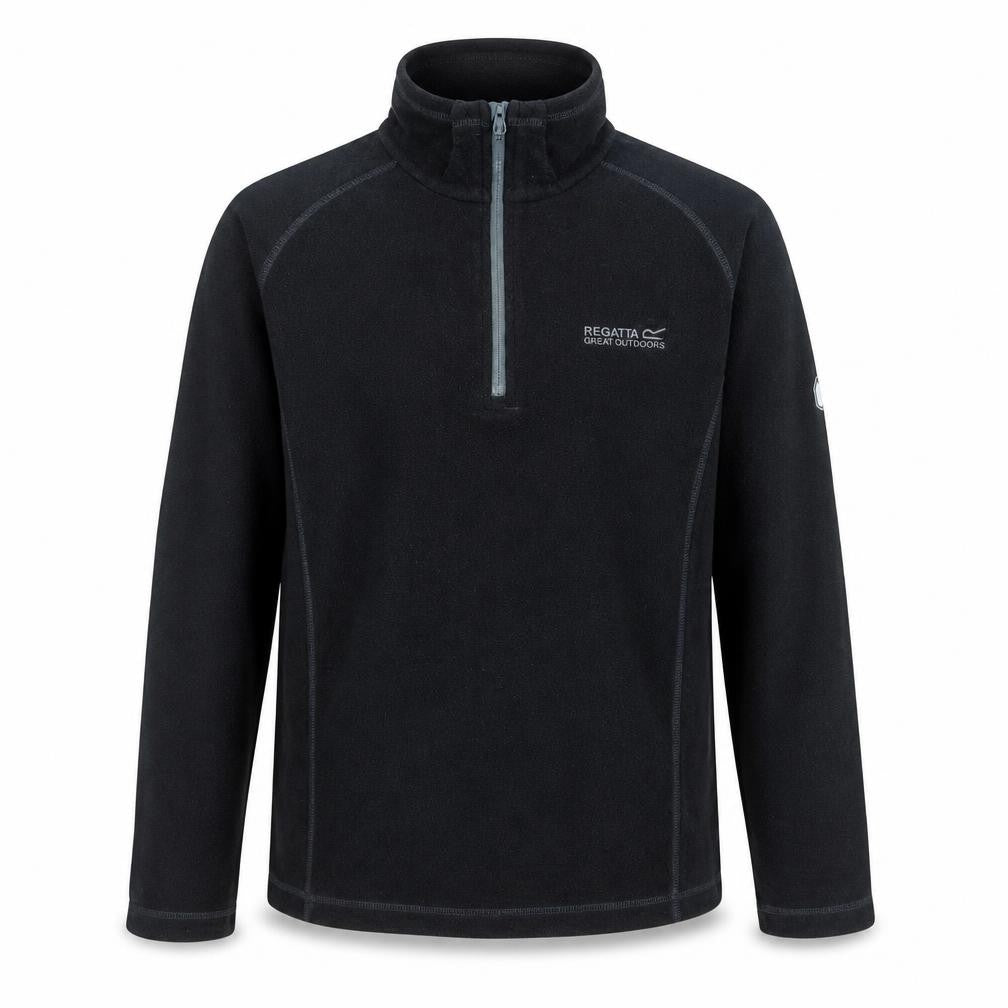 Regatta Men's Black Fleece Half Zip Pullover Sweatshirt Size S