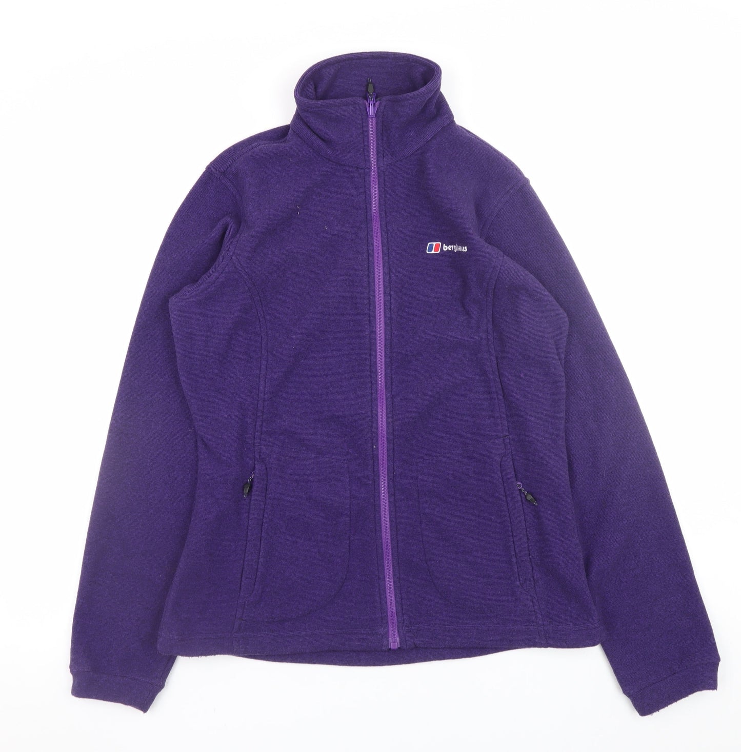 Berghaus Women's Purple Fleece Jacket UK 12 Full Zip Outdoor Coat