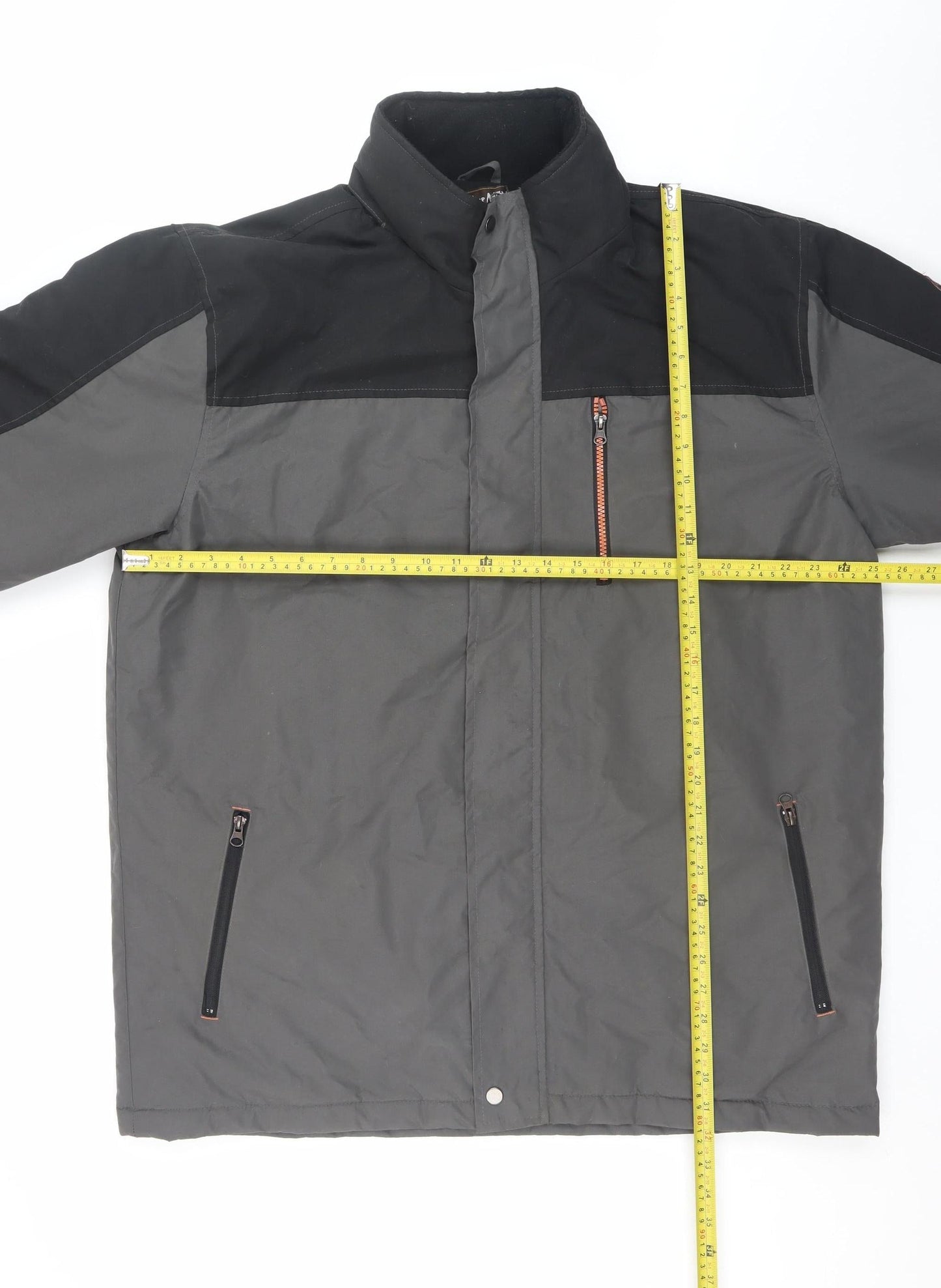 Atlas For Men Grey Water Resistant Parka Jacket L Men's Outdoor Wear